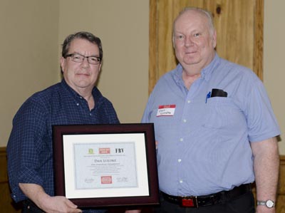 Dan Luedke receives GBWHS Honorary Membership
